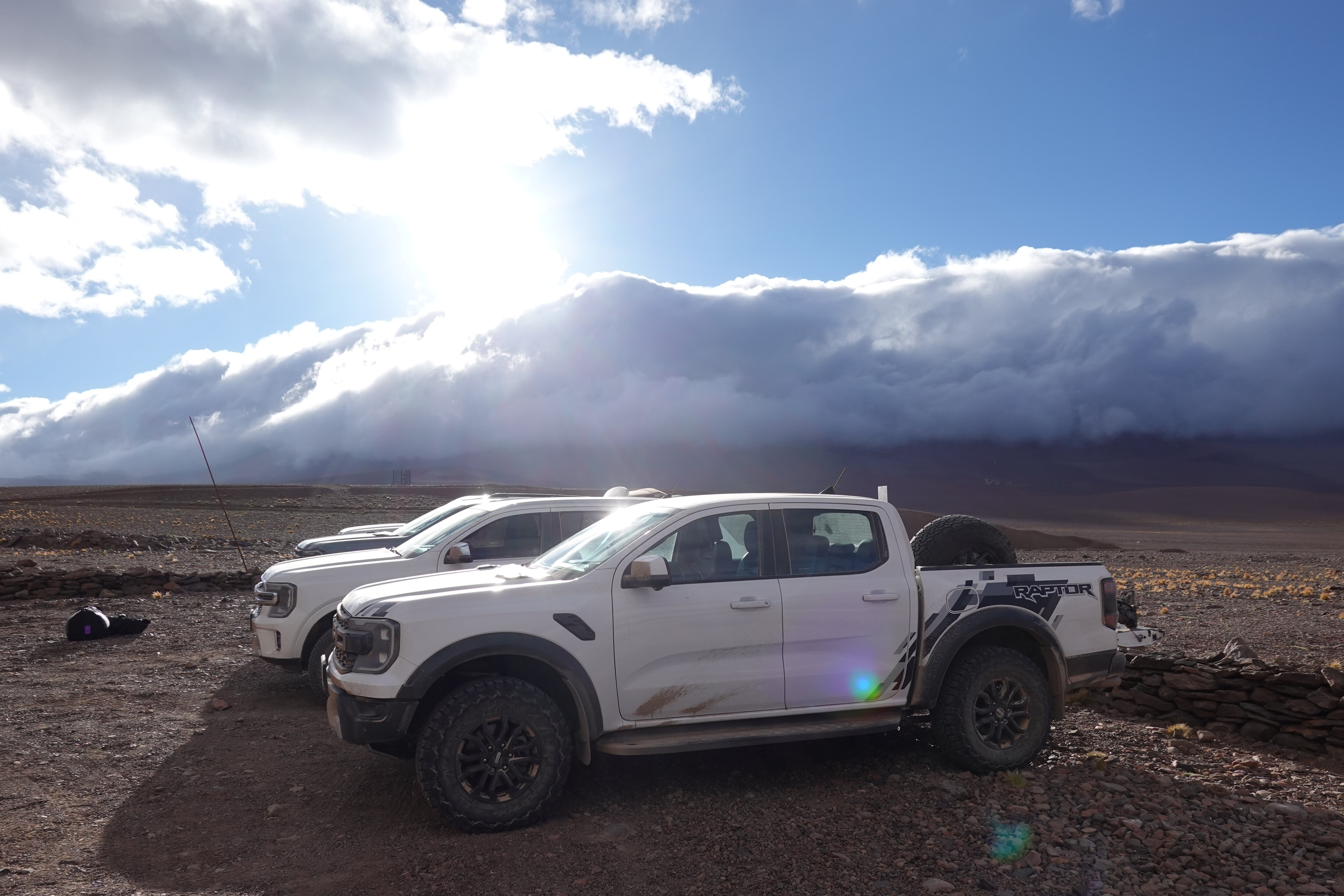 The Expeditions, Ranger Raptors, and Everest were cold-started multiple times across several overnight stays at base camp (sitting at 14,200 feet), and every single vehicle started without issue.